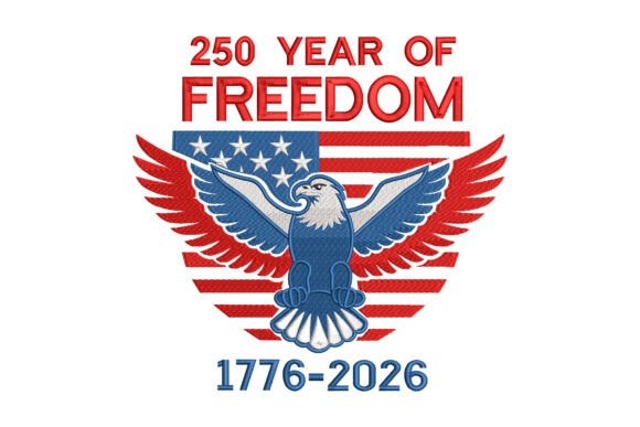 250 Years Freedom Eagle Flag 1776–2026