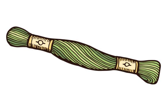 Embroidery Thread Skein Color Sketch. Ne