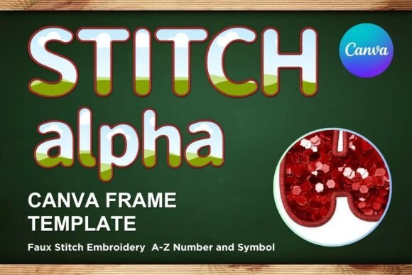 Faux Embroidery Canva Frame Letters_17