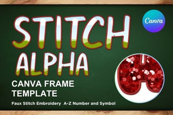 Faux Embroidery Canva Frame Letters_26