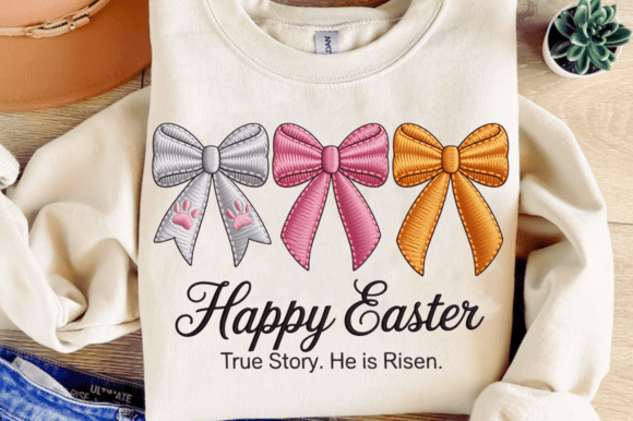 Happy Easter, He Embroidery Design