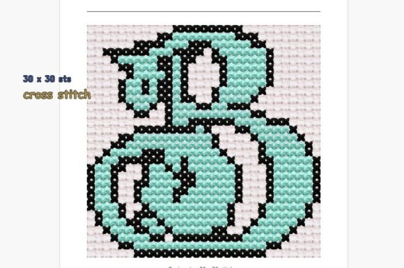 Letter B Cross Stitch Pattern Alphabet