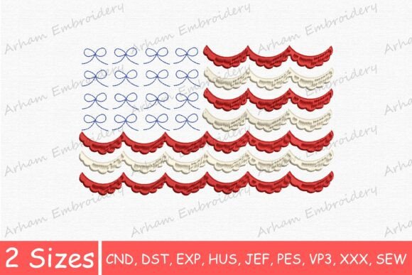 Patriotic American Flag, Fourth of July