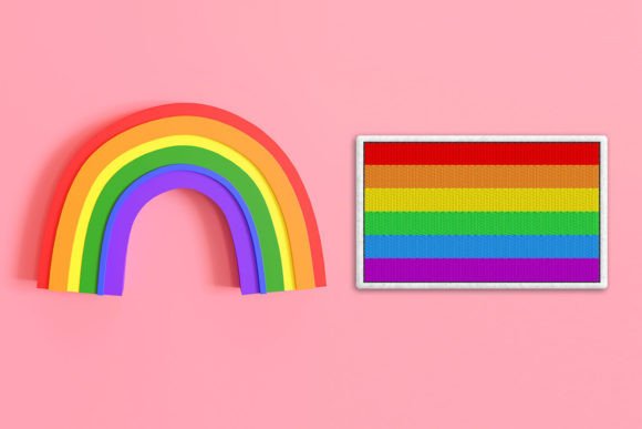 Rainbow LGBT Pride Flag ITH Feltie