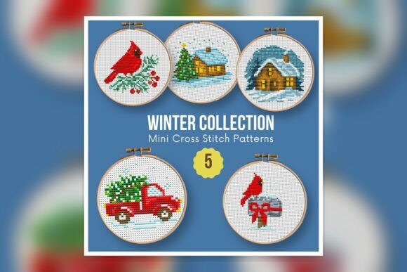 SET-Winter-01-05 Cross Stitch Pattern PD