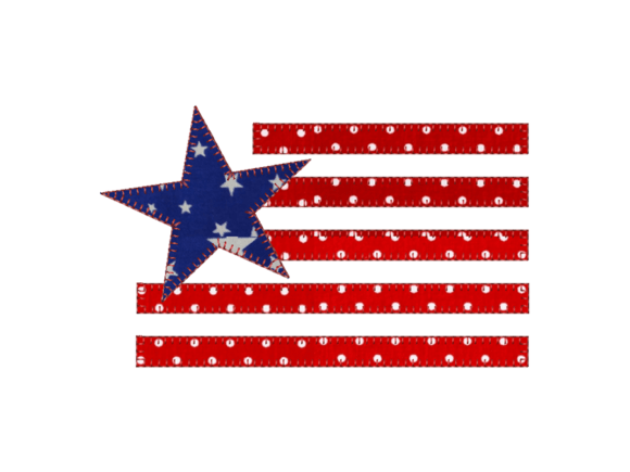USA Flag Applique